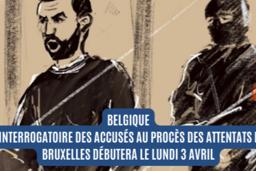 L'interrogatoire des accusés au procès des attentats de Bruxelles débutera le lundi 3 avril